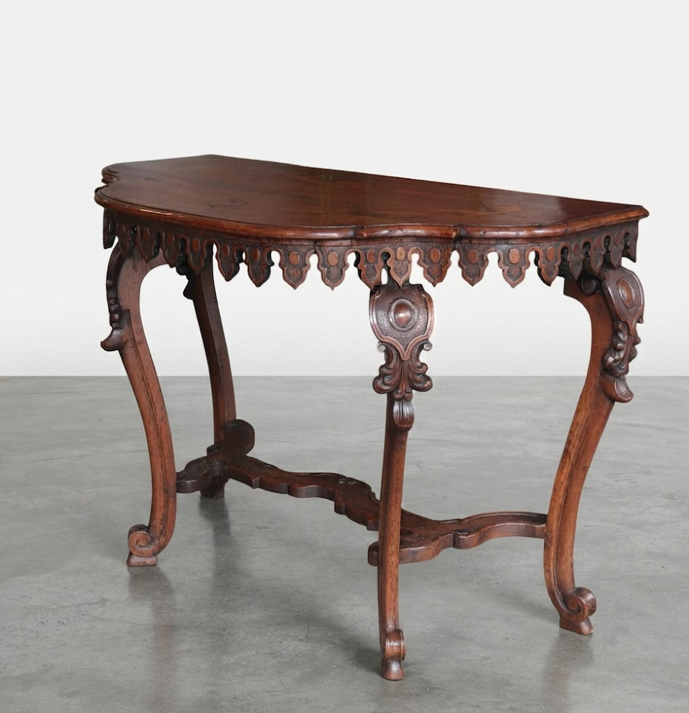 Consolle in legno di noce