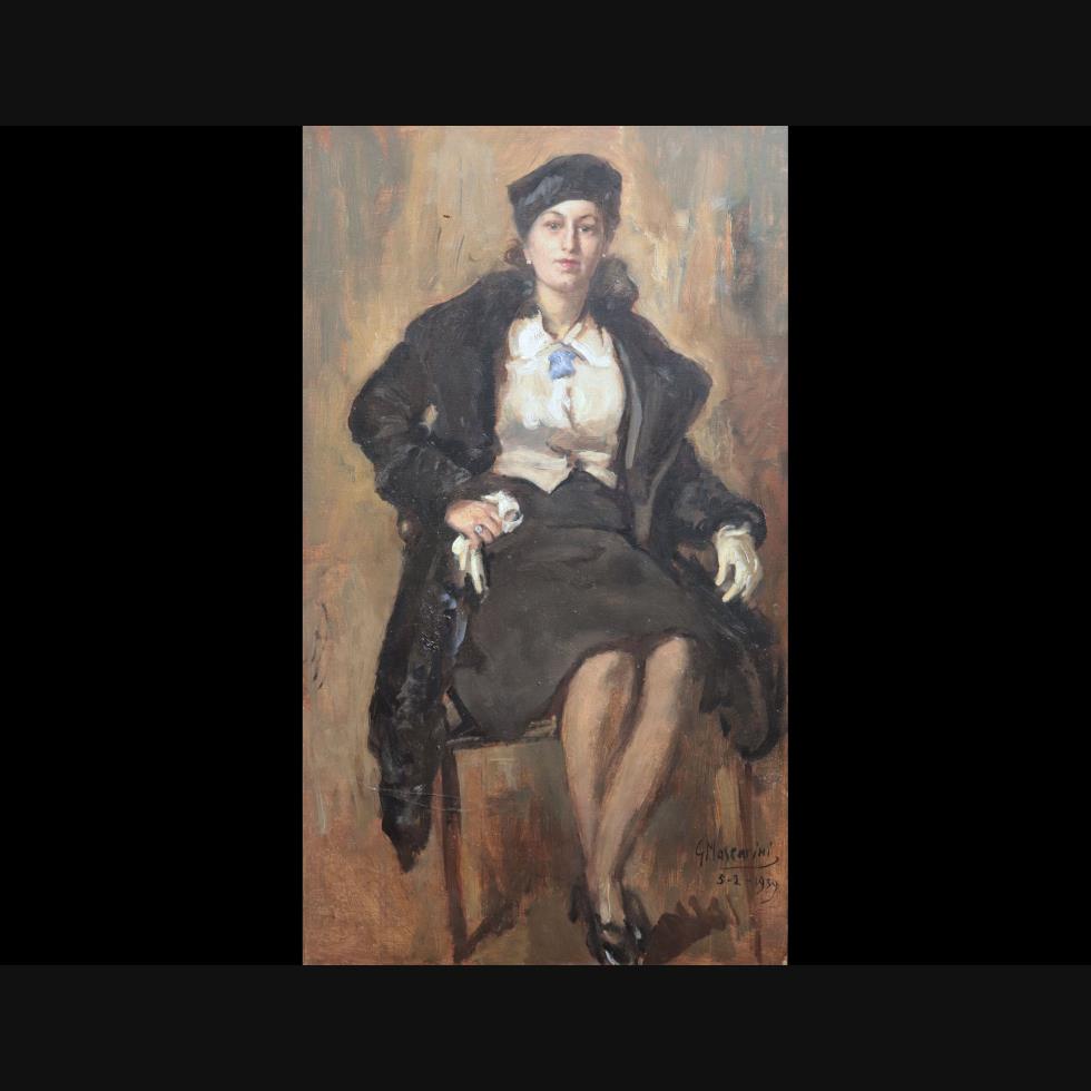 Ritratto Scrittrice Jolanda Gianoli Curti